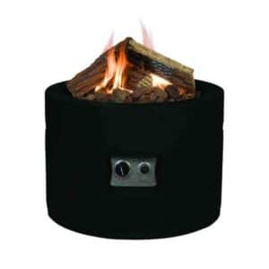 Happy Cocooning Round Cocoon Fire Pit in Black