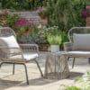 Norfolk Leisure Elland Bistro Set in Grey/Beige