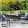 Norfolk Leisure Sheringham 4 Seater Cube Outdoor Dining Set