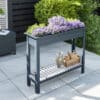 Florenity Galaxy High Planter with Zinc Tray