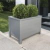 Florenity Grigio Rectangular Planter