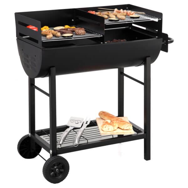 Tepro Detroit BBQ Barrel With Double Grill