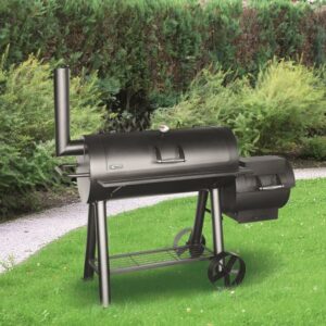 Tepro Milwaukee Premium Charcoal Offset BBQ Pit Smoker