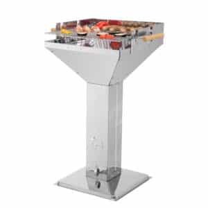 Tepro Vista Pedestal BBQ in Stainless Steel