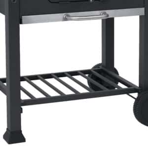 Toronto Charcoal BBQ Grill - Easy Click Together Design with Side Table and Grid in Grid System