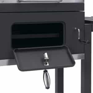 Toronto Charcoal BBQ Grill - Easy Click Together Design with Side Table and Grid in Grid System