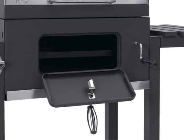 Toronto Charcoal BBQ Grill - Easy Click Together Design with Side Table and Grid in Grid System