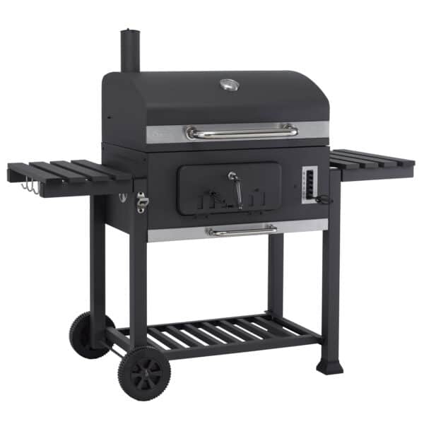 Tepro Toronto XXL Charcoal BBQ Grill Includes Two Side Tables