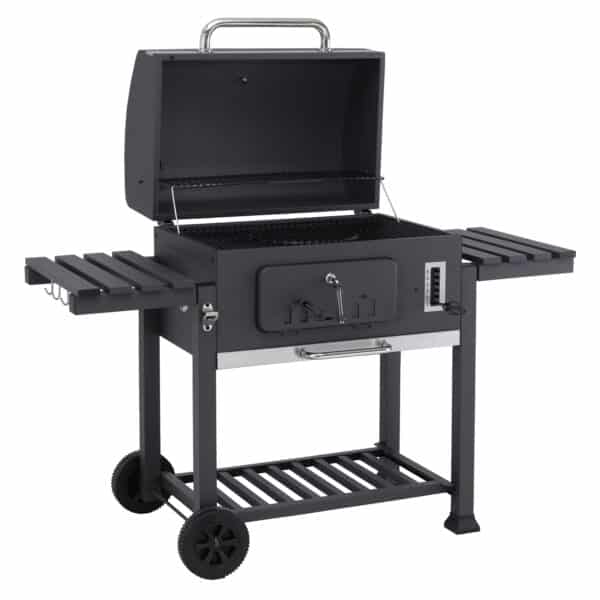 Tepro Toronto XXL Charcoal BBQ Grill Includes Two Side Tables