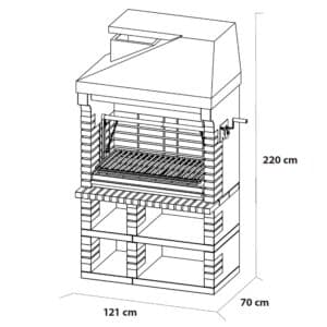 Huge Pan American Plus XXL BBQ Grill