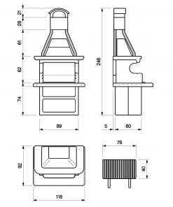 Portorose Premium Wood Fired Masonry BBQ Grill