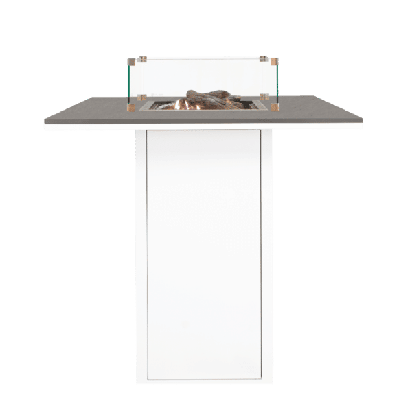 Cosiloft 100 White And Grey Fire Pit Bar Table