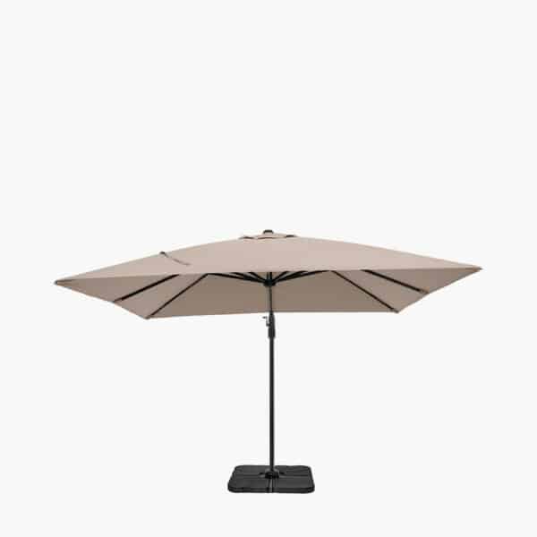 Pacific Lifestyle Glow Challenger T2 3m Square Taupe Parasol