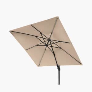 Pacific Lifestyle Glow Challenger T2 3m Square Taupe Parasol