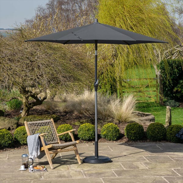 Pacific Lifestyle Riva 2.5m Round Anthracite Parasol