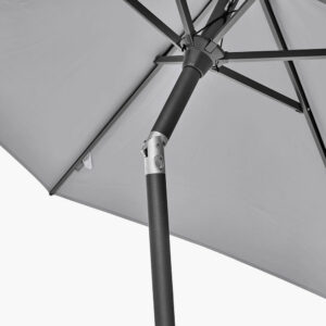 Pacific Lifestyle Riva 2.5m Round Luna Grey Parasol