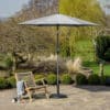 Pacific Lifestyle Riva 2.5m Round Luna Grey Parasol