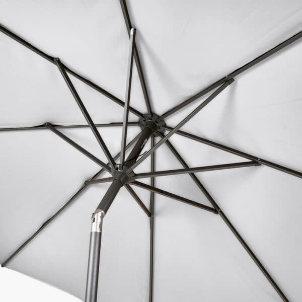 Pacific Lifestyle Riva 3m Round Luna Grey Parasol