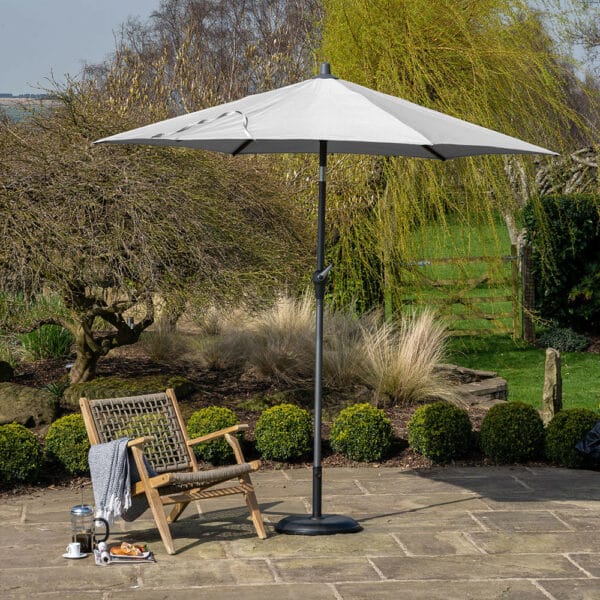 Pacific Lifestyle Riva 3m Round Luna Grey Parasol