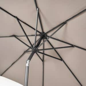 Pacific Lifestyle Riva 3m Round Taupe Parasol