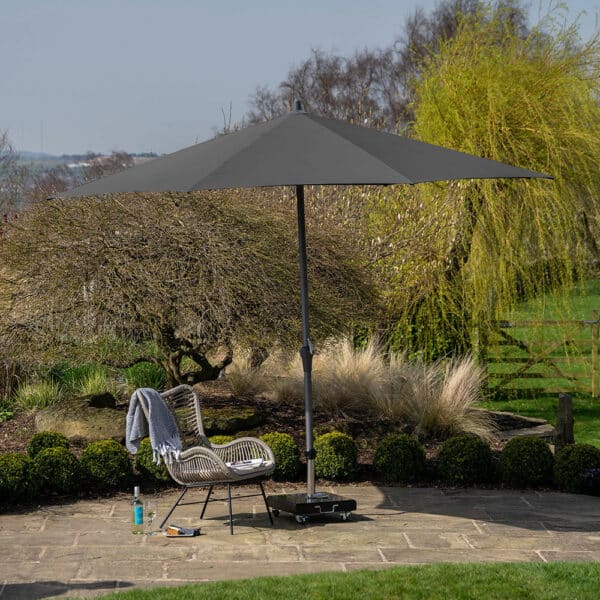 Pacific Lifestyle Riva 3.5m Round Anthracite Parasol