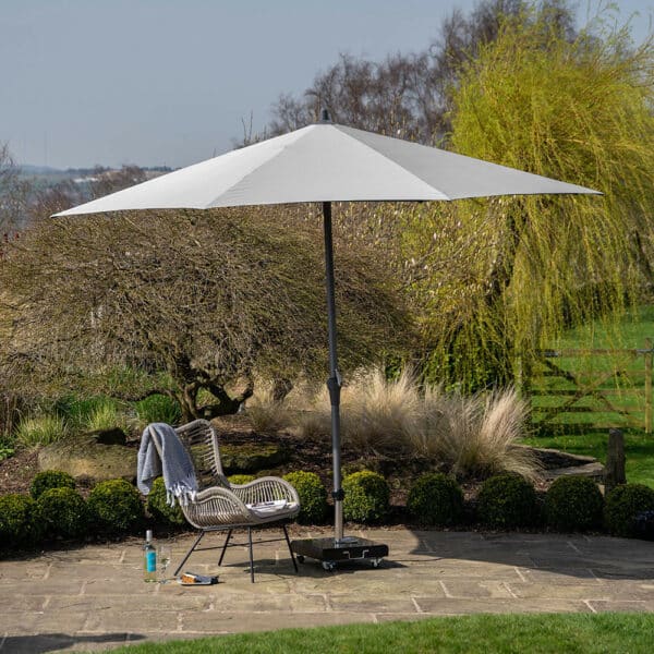 Pacific Lifestyle Riva 3.5m Round Luna Grey Parasol