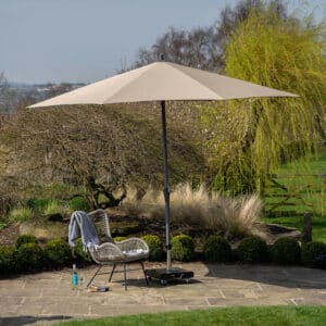 Pacific Lifestyle Riva 3.5m Round Taupe Parasol