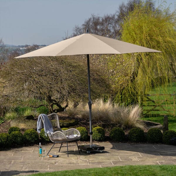 Pacific Lifestyle Riva 3.5m Round Taupe Parasol