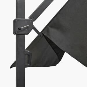 Pacific Lifestyle Icon Premium T1 4mx3m Oblong Faded Black Parasol