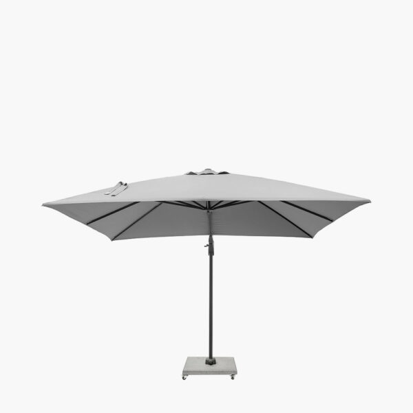 Pacific Lifestyle Challenger T2 3m Square Luna Grey Parasol