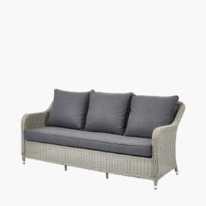 Pacific Lifestyle Stone Grey Antigua Lounge Set with Ceramic Top