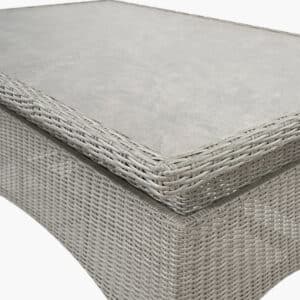 Pacific Lifestyle Stone Grey Antigua Lounge Set with Ceramic Top