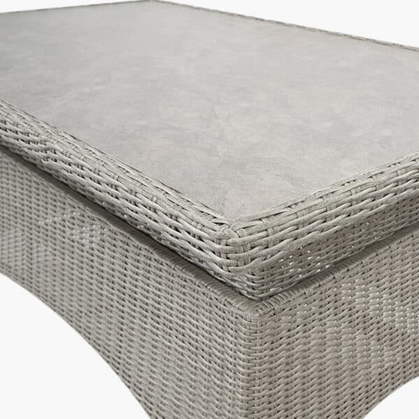 Pacific Lifestyle Stone Grey Antigua Lounge Set with Ceramic Top