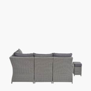 Pacific LIFESTYLE Slate Grey Barbados Compact Corner Set with Ceramic Top