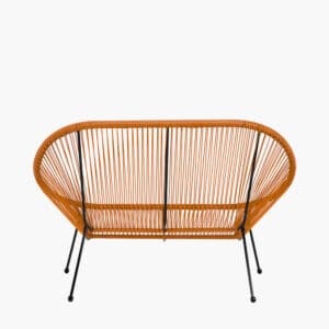 Pacific Lifestyle Orange PU Rio 4 Piece Seating Set