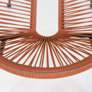Pacific Lifestyle Orange PU Rio 4 Piece Seating Set