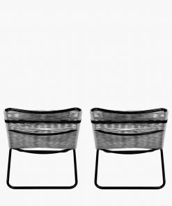 Pacific Lifestyle S/2 Grey PU Rio Sun Loungers