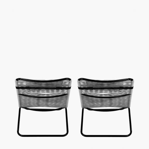 Pacific Lifestyle S/2 Grey PU Rio Sun Loungers