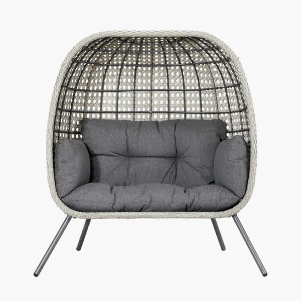 Pacific Lifestyle Stone Grey St Kitts Double Nest Chair