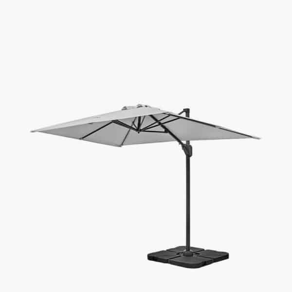 Pacific Lifestyle Voyager T1 3m x 2m Oblong Luna Grey Parasol