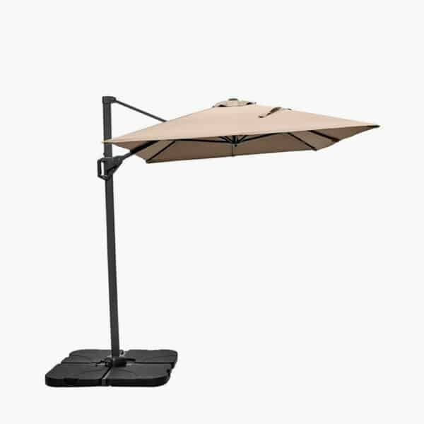 Pacific Lifestyle Voyager T1 3m x 2m Oblong Taupe Parasol