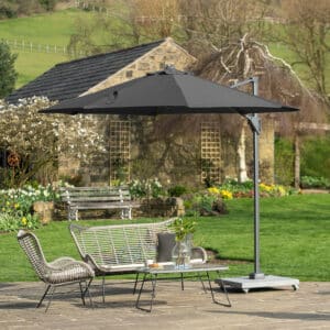 Pacific Lifestyle Voyager T1 3m Round Anthracite Parasol