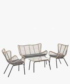 Pacific Lifestyle Fairfield 4 Piece Seating Set