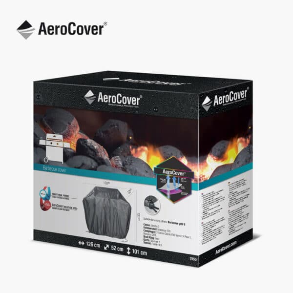 Pacific Lifestyle Gas Barbecue Aerocover 126 x 52 x 101cm high