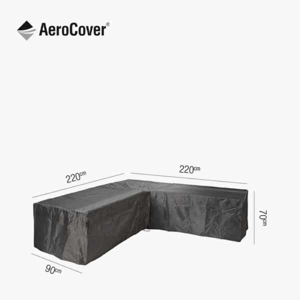 Pacific Lifestyle Lounge Set Aerocover L-Shape 220 x 220 x 90 x 70