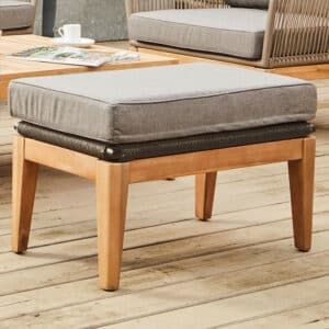 Pacific Lifestyle Honolulu Footstool Grey