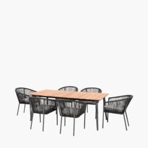 Pacific Lifestyle Reims Dining Set Grey