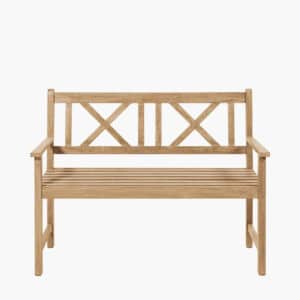 Pacific Lifestyle Cambridge Light Teak 2 Seater Acacia Wood Bench