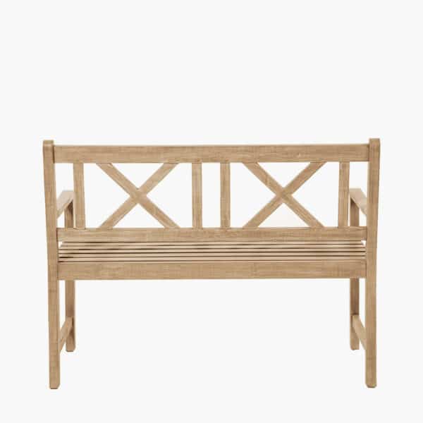 Pacific Lifestyle Cambridge Light Teak 2 Seater Acacia Wood Bench