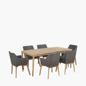 Pacific Lifestyle Larissa Dining Set Kubu Grey